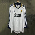 Real Madrid 1998/00 Home Long Sleeves Retro Jersey