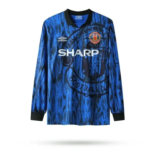 Manchester United 1992/93 Away Long Sleeves Retro Jersey