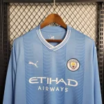 Manchester City 2023/24 Home Long Sleeves Jersey