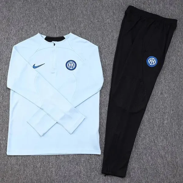 Inter Milan 2023-24 Half-Zip Tracksuit Light Blue