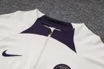 Paris Saint-Germain 2023-24 Half-Zip Tracksuit White