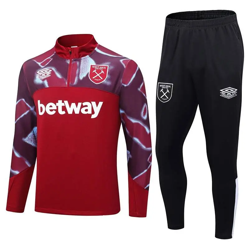 West Ham United 2022-23 Half-zip Tracksuit Red