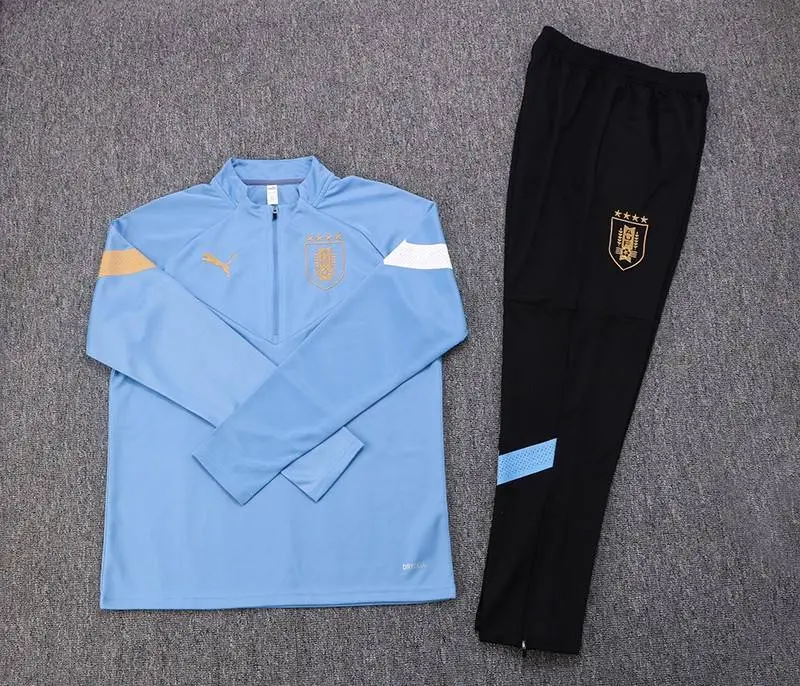 Uruguay 2022-23 Half-Zip Tracksuit Blue