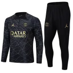 Paris Saint-Germain 2023-24 Half-Zip Tracksuit Black