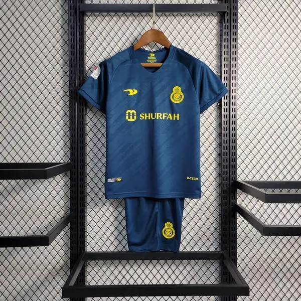 Al-Nassr 2022/23 Away Kids Jersey And Shorts Kit