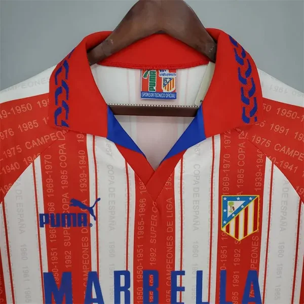 Atletico Madrid 1995/96 Home Retro Jersey