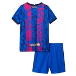 Barcelona 2021/22 Third Kids Jersey And Shorts Kit