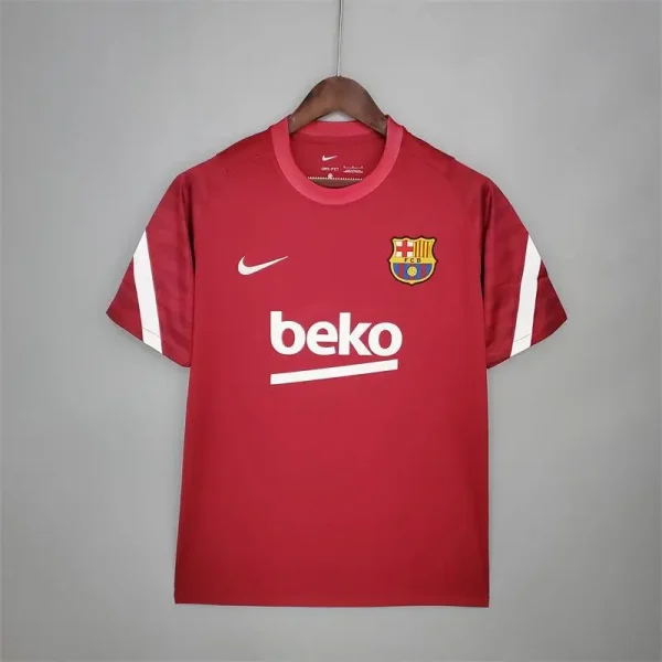 Barcelona 2021/22 Pre-Match Training Jersey Red