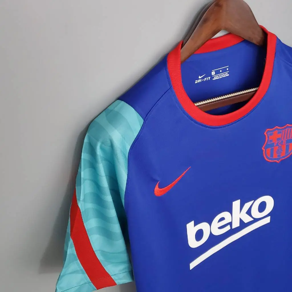 Barcelona 2021/22 Pre-Match Training Jersey Blue