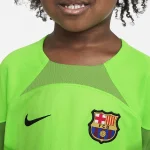 Barcelona 2022/23 Goalkeeper Kids Jersey And Shorts Kit