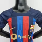 Barcelona 2022/23 Home Kids Jersey And Shorts Kit