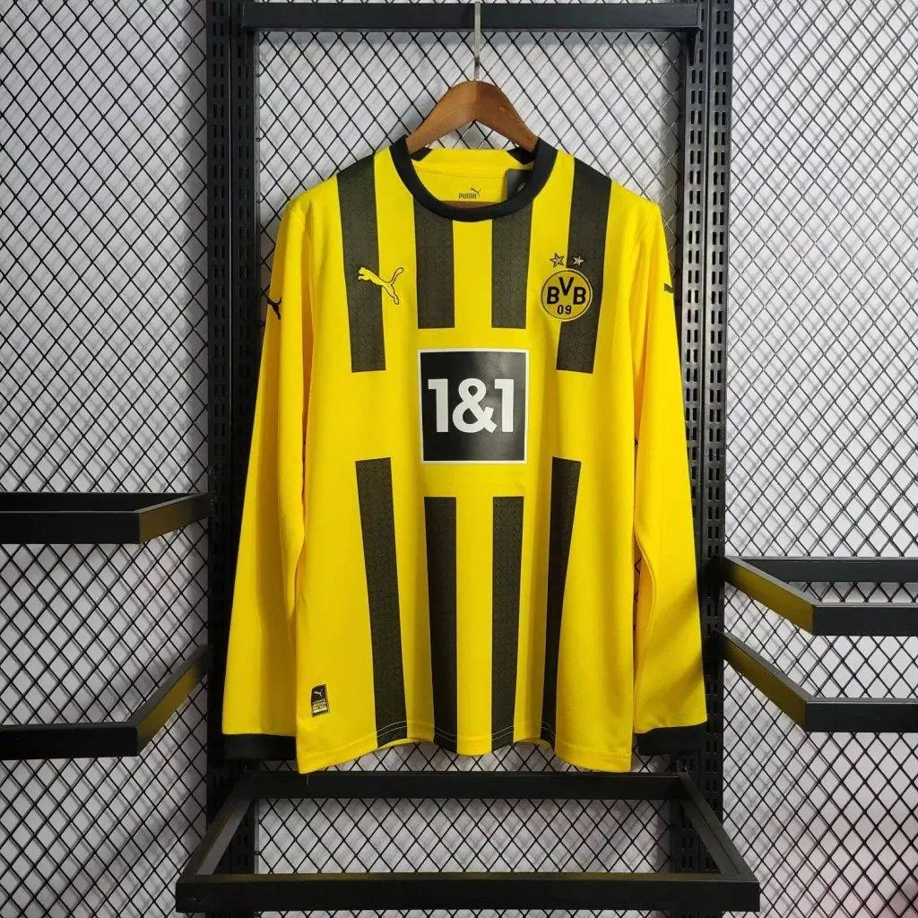 Borussia Dortmund 2022/23 Home Long Sleeves Jersey