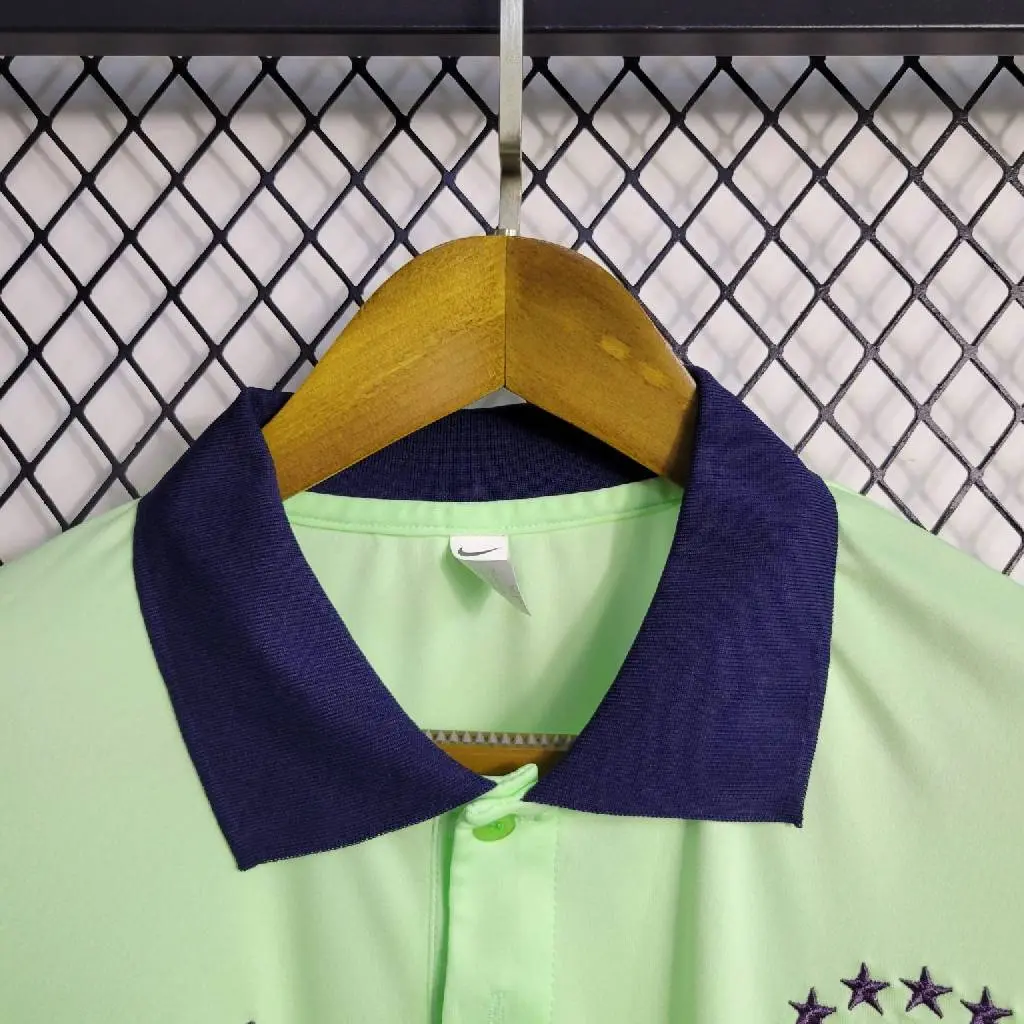 Brazil 2023/24 Light Green Polo Jersey