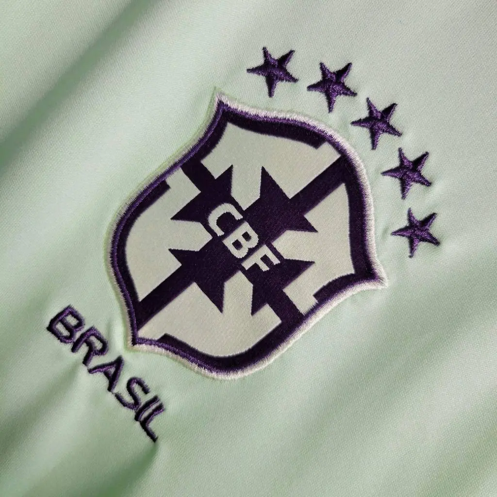 Brazil 2023/24 Light Green Polo Jersey