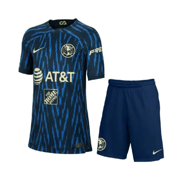 Club America 2022/23 Away Kids Jersey And Shorts Kit