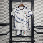 Italy 2023/24 Away Kids Jersey And Shorts Kit