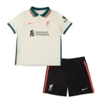 Liverpool 2021/22 Away Kids Jersey And Shorts Kit