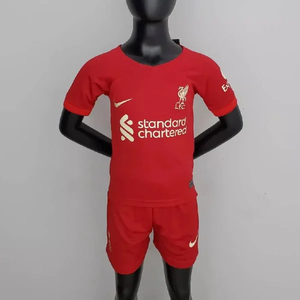 Liverpool 2022/23 Home Kids Jersey And Shorts Kit