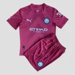 Manchester City 2022/23 Goalkeeper Kids Jersey And Shorts Kit