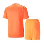 Manchester City 2022/23 Goalkeeper Kids Jersey And Shorts Kit