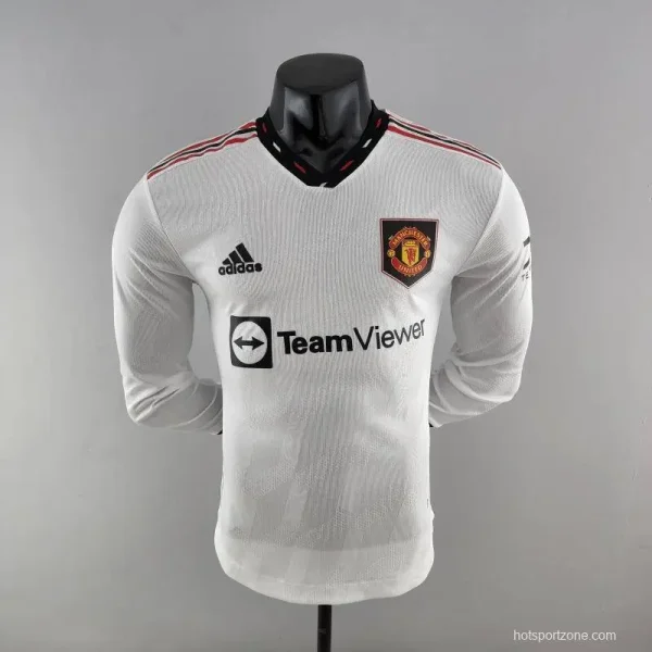 Manchester United 2022/23 Away Long Sleeve Player Version Jersey