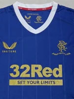 Rangers 2021/22 Home 150th Anniversary Kids Jersey And Shorts Kit