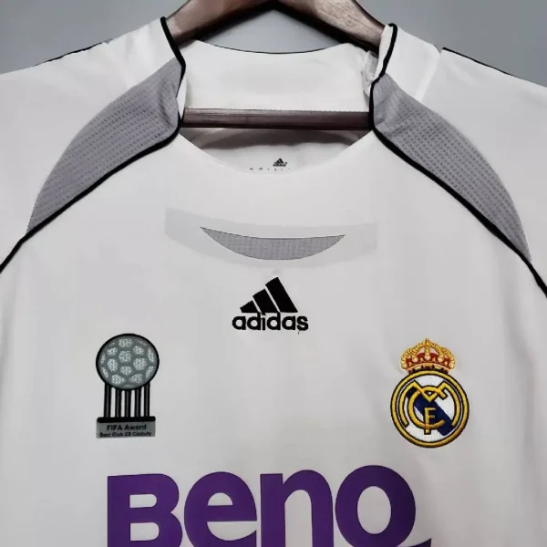 Real Madrid 2006/07 Home Long Sleeves Retro Jersey