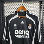 Real Madrid 2006/07 Away Long Sleeve Retro Jersey