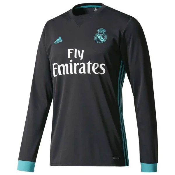 Real Madrid 2017/18 Away Long Sleeves Retro Jersey