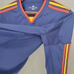 Spain 2010 World Cup Away Long Sleeves Retro Jersey