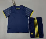 Sweden 2021 Away Kids Jersey And Shorts Kit