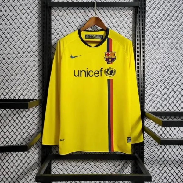 Barcelona 2008/2009 Away Long Sleeves Retro Jersey