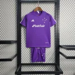 Cruzeiro 2023/24 Purple Kids Jersey And Shorts Kit