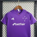 Cruzeiro 2023/24 Purple Kids Jersey And Shorts Kit