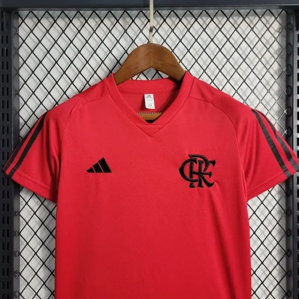 Flamengo 2023/24 Red Kids Jersey And Shorts Kit