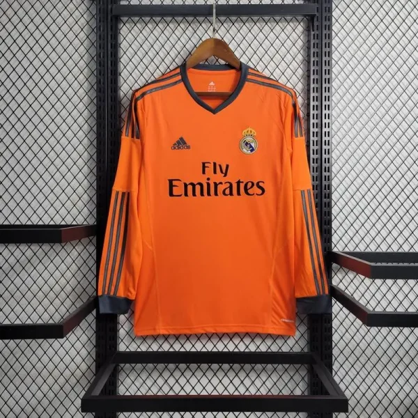 Real Madrid 2013/14 Third Long Sleeves Retro Jersey