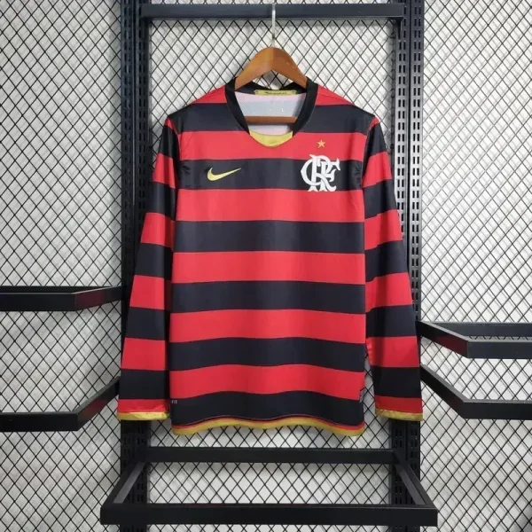 Flamengo 2009 Home Long Sleeves Retro Jersey