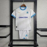 Olympique Marseille 2023/24 Home Kids Jersey And Shorts Kit