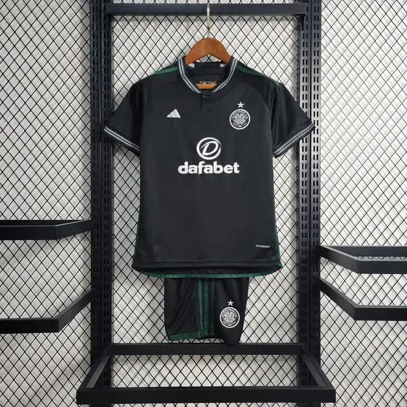 Celtic 2023/24 Away Kids Jersey And Shorts Kit