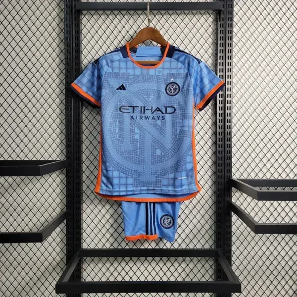 New York City 2023/24 Home Kids Jersey And Shorts Kit