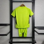 Real Madrid 2023/24 Green Goalkeeper Kids Jersey And Shorts Kit