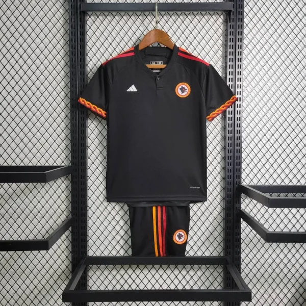 AS Roma 2023/24 Away Kids Jersey And Shorts Kit