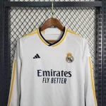 Real Madrid 2023/24 Home Long Sleeves Kids Kit