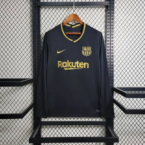 Barcelona 2020/21 Away Long Sleeves Retro Jersey