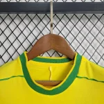 Brazil 1998 Home Kids Jersey And Shorts Kit