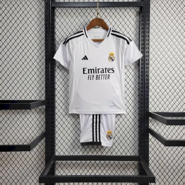 Real Madrid 2024/25 Home Kids Jersey And Shorts Kit