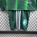 Saudi Arabia 2024/25 Home Kids Jersey And Shorts Kit